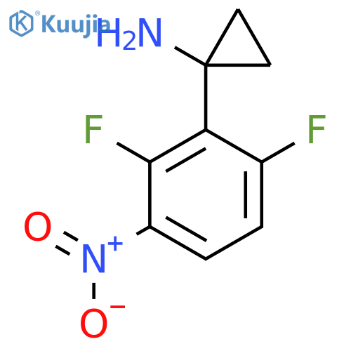 1-(2,6-difluoro-3-nitrophenyl)cyclopropan-1-amine structure