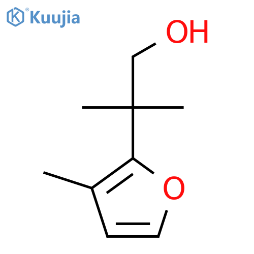 2-Methyl-2-(3-methylfuran-2-yl)propan-1-ol structure