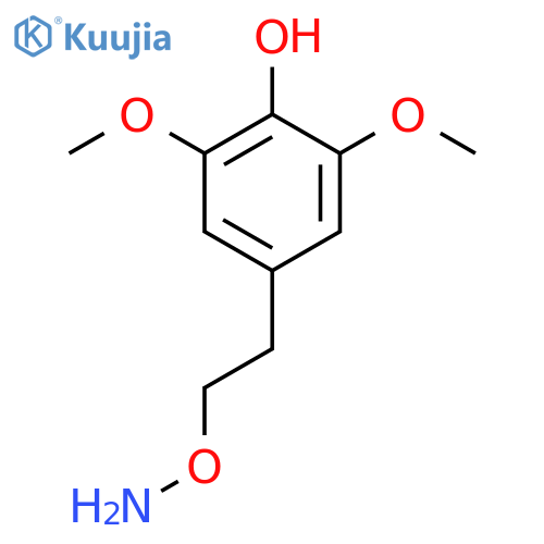 4-2-(aminooxy)ethyl-2,6-dimethoxyphenol structure