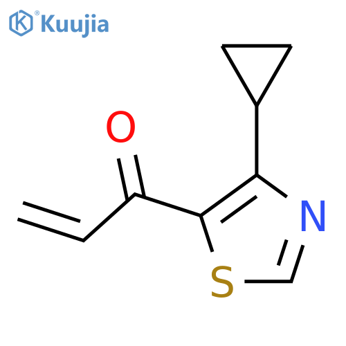 1-(4-cyclopropyl-1,3-thiazol-5-yl)prop-2-en-1-one structure