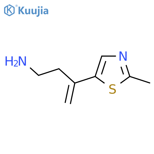 3-(2-methyl-1,3-thiazol-5-yl)but-3-en-1-amine structure
