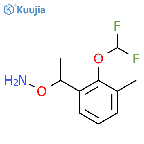O-{1-2-(difluoromethoxy)-3-methylphenylethyl}hydroxylamine structure