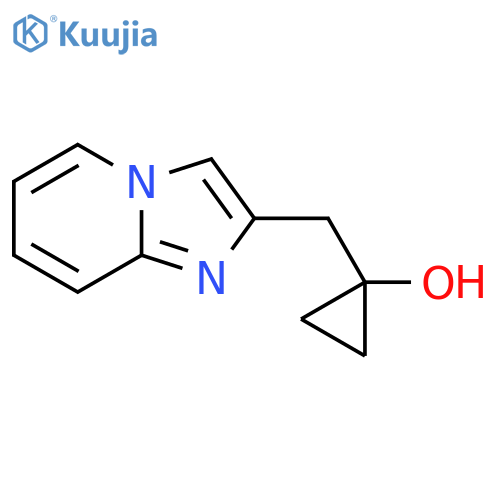 1-({imidazo1,2-apyridin-2-yl}methyl)cyclopropan-1-ol structure