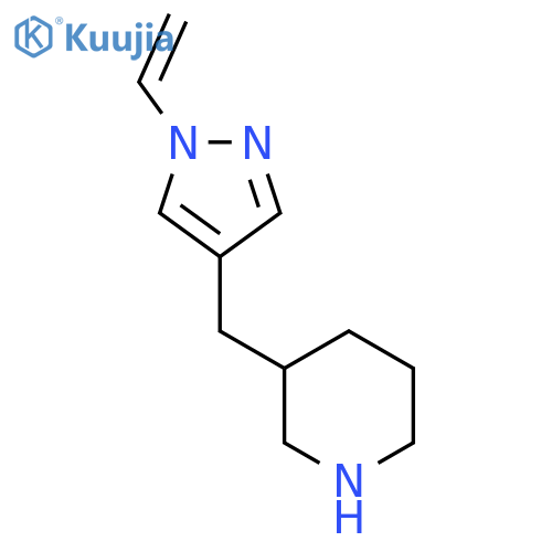 3-[(1-ethenyl-1H-pyrazol-4-yl)methyl]piperidine structure