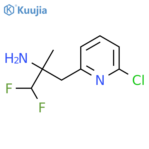 3-(6-chloropyridin-2-yl)-1,1-difluoro-2-methylpropan-2-amine structure