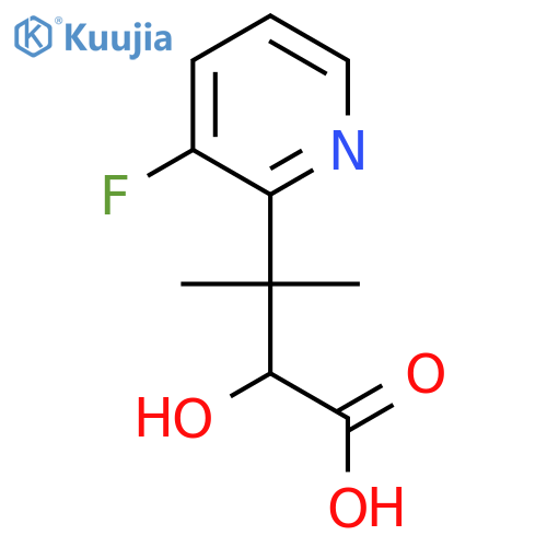 3-(3-fluoropyridin-2-yl)-2-hydroxy-3-methylbutanoic acid structure
