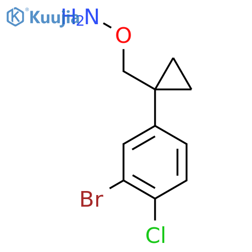 O-{1-(3-bromo-4-chlorophenyl)cyclopropylmethyl}hydroxylamine structure