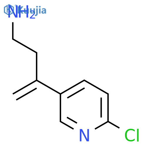 3-(6-chloropyridin-3-yl)but-3-en-1-amine structure