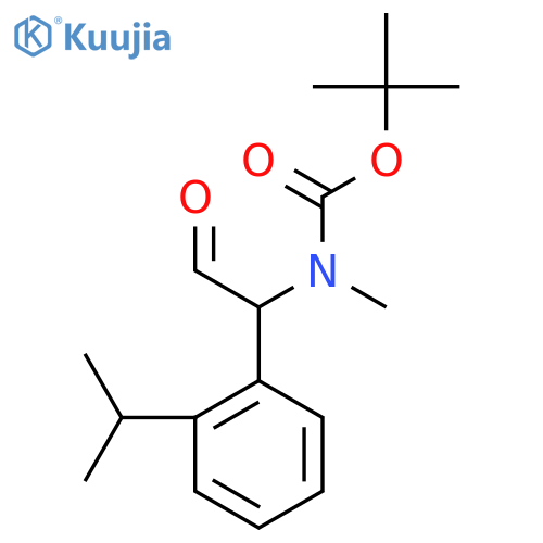 tert-butyl N-methyl-N-{2-oxo-1-2-(propan-2-yl)phenylethyl}carbamate structure