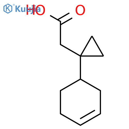 2-1-(cyclohex-3-en-1-yl)cyclopropylacetic acid structure