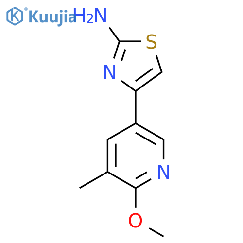 4-(6-methoxy-5-methylpyridin-3-yl)-1,3-thiazol-2-amine structure