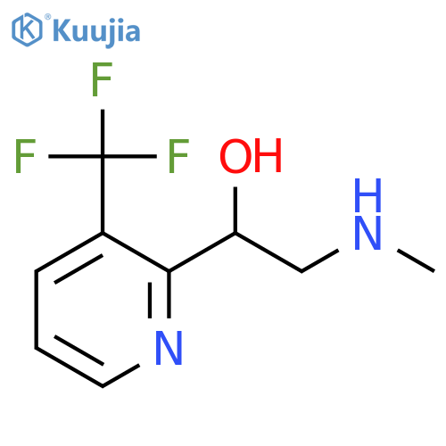 2-(methylamino)-1-3-(trifluoromethyl)pyridin-2-ylethan-1-ol structure