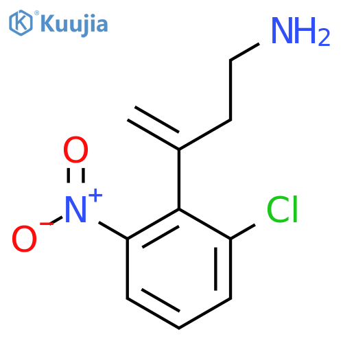 3-(2-chloro-6-nitrophenyl)but-3-en-1-amine structure