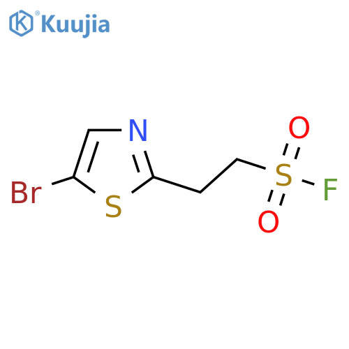 2-(5-bromo-1,3-thiazol-2-yl)ethane-1-sulfonyl fluoride structure