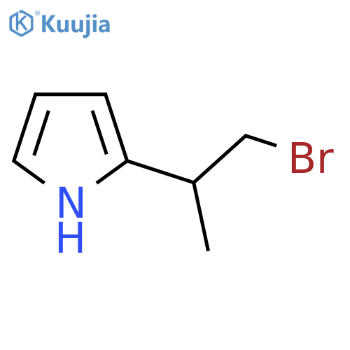 2-(1-bromopropan-2-yl)-1H-pyrrole structure