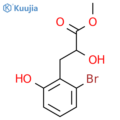 methyl 3-(2-bromo-6-hydroxyphenyl)-2-hydroxypropanoate structure