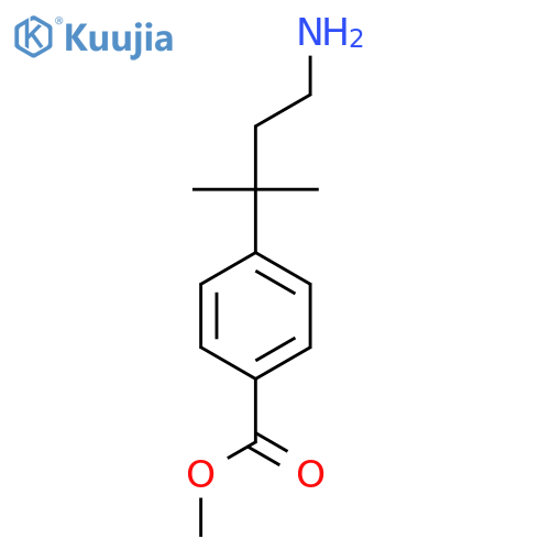 methyl 4-(4-amino-2-methylbutan-2-yl)benzoate structure