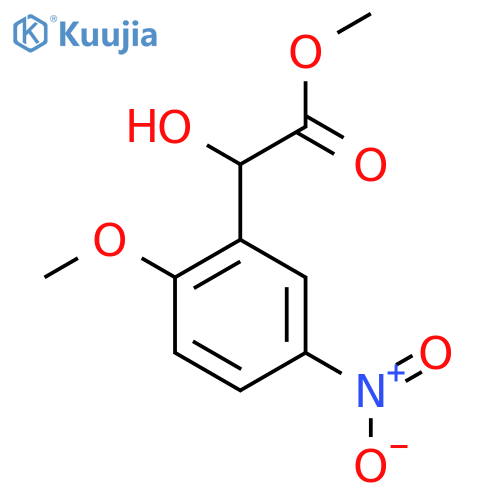 methyl 2-hydroxy-2-(2-methoxy-5-nitrophenyl)acetate structure