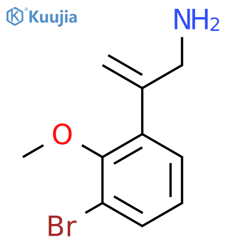 2-(3-bromo-2-methoxyphenyl)prop-2-en-1-amine structure