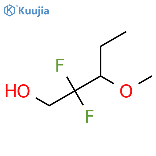 2,2-difluoro-3-methoxypentan-1-ol structure
