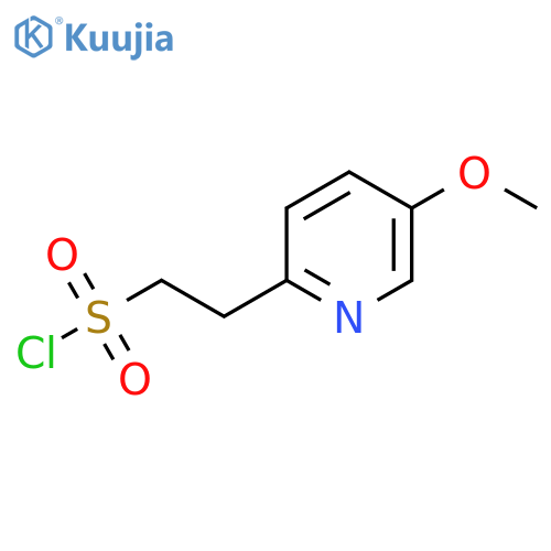 2-(5-Methoxypyridin-2-yl)ethane-1-sulfonyl chloride structure