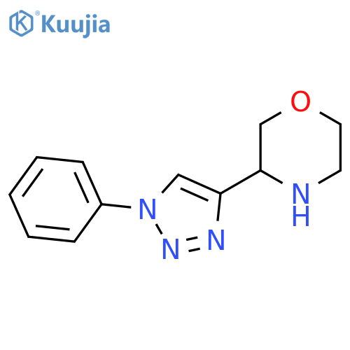 3-(1-phenyl-1H-1,2,3-triazol-4-yl)morpholine structure