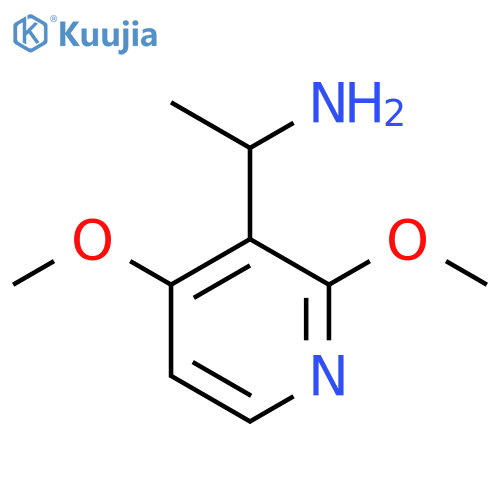 1-(2,4-dimethoxypyridin-3-yl)ethan-1-amine structure