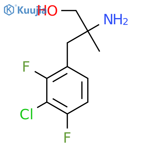 2-amino-3-(3-chloro-2,4-difluorophenyl)-2-methylpropan-1-ol structure