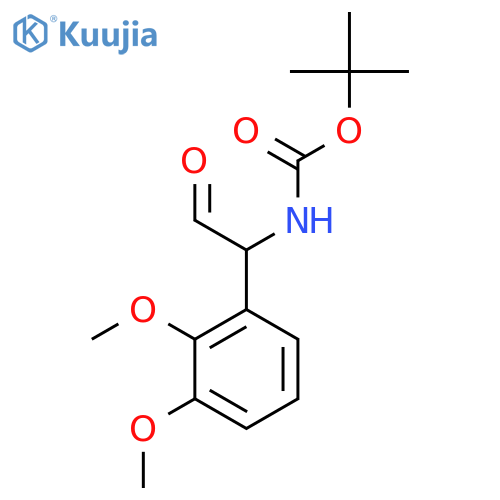 tert-butyl N-1-(2,3-dimethoxyphenyl)-2-oxoethylcarbamate structure