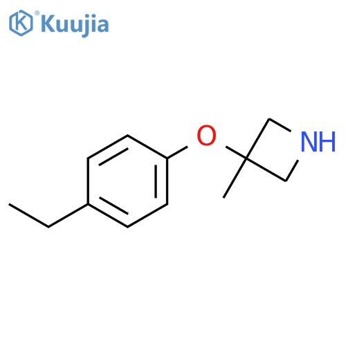 3-(4-ethylphenoxy)-3-methylazetidine structure