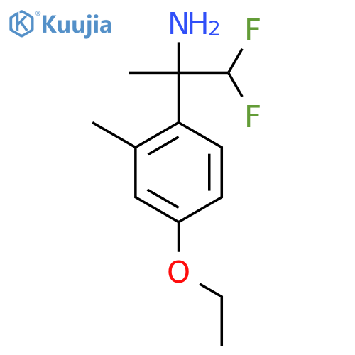 2-(4-ethoxy-2-methylphenyl)-1,1-difluoropropan-2-amine structure