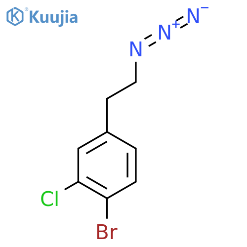 4-(2-azidoethyl)-1-bromo-2-chlorobenzene structure