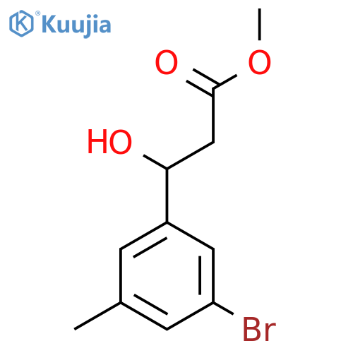 methyl 3-(3-bromo-5-methylphenyl)-3-hydroxypropanoate structure