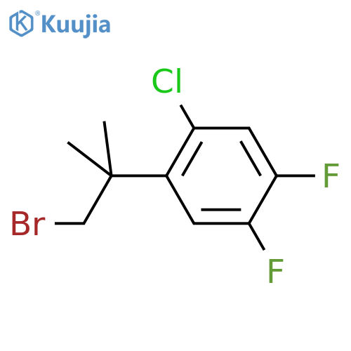 1-(1-bromo-2-methylpropan-2-yl)-2-chloro-4,5-difluorobenzene structure