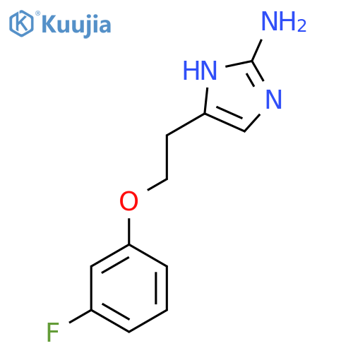 5-2-(3-fluorophenoxy)ethyl-1H-imidazol-2-amine structure