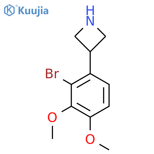 3-(2-bromo-3,4-dimethoxyphenyl)azetidine structure