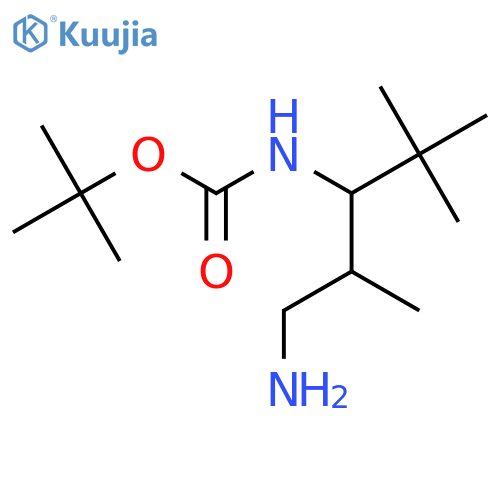tert-butyl N-(1-amino-2,4,4-trimethylpentan-3-yl)carbamate structure