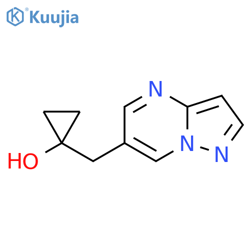1-({pyrazolo1,5-apyrimidin-6-yl}methyl)cyclopropan-1-ol structure