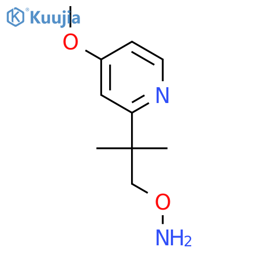 O-2-(4-methoxypyridin-2-yl)-2-methylpropylhydroxylamine structure
