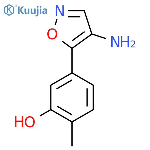 5-(4-amino-1,2-oxazol-5-yl)-2-methylphenol structure