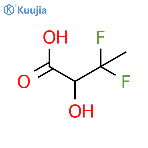 3,3-difluoro-2-hydroxybutanoic acid structure
