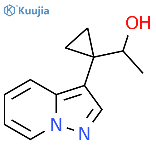1-(1-{pyrazolo1,5-apyridin-3-yl}cyclopropyl)ethan-1-ol structure