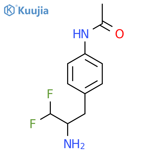 N-4-(2-amino-3,3-difluoropropyl)phenylacetamide structure