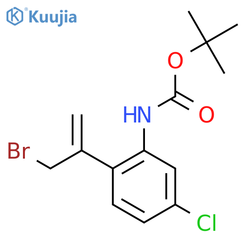 tert-butyl N-2-(3-bromoprop-1-en-2-yl)-5-chlorophenylcarbamate structure