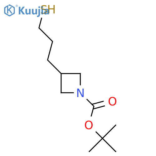 tert-butyl 3-(3-sulfanylpropyl)azetidine-1-carboxylate structure