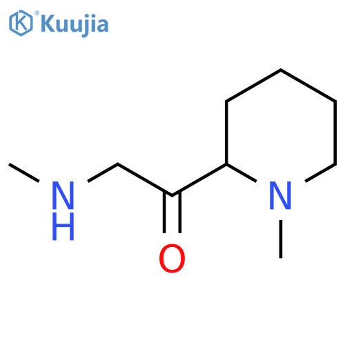 2-(methylamino)-1-(1-methylpiperidin-2-yl)ethan-1-one structure