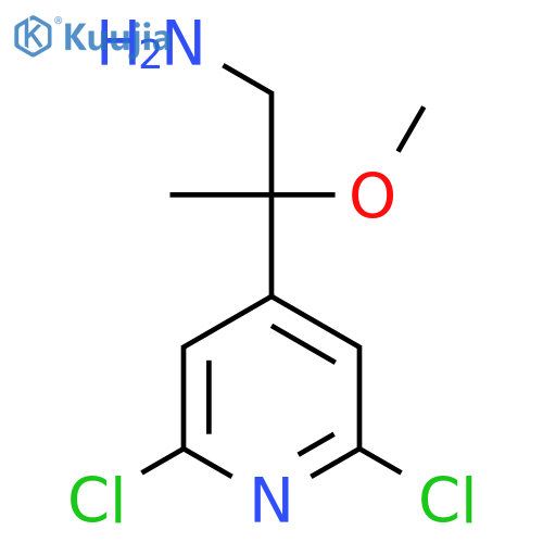 2-(2,6-Dichloropyridin-4-yl)-2-methoxypropan-1-amine structure