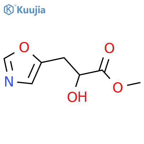 methyl 2-hydroxy-3-(1,3-oxazol-5-yl)propanoate structure