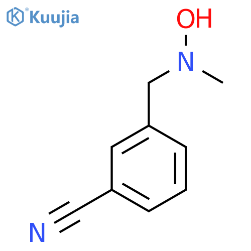 3-{hydroxy(methyl)aminomethyl}benzonitrile structure