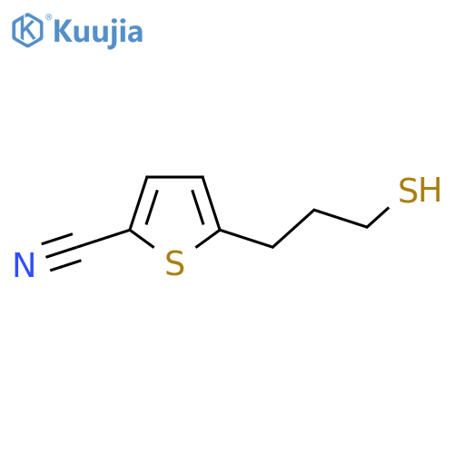 5-(3-sulfanylpropyl)thiophene-2-carbonitrile structure